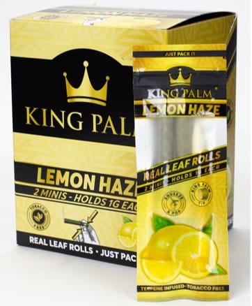 King Palm Mini Pre-Roll-Lemon Haze Vapexcape Vape and Bong Shop Regina Saskatchewan