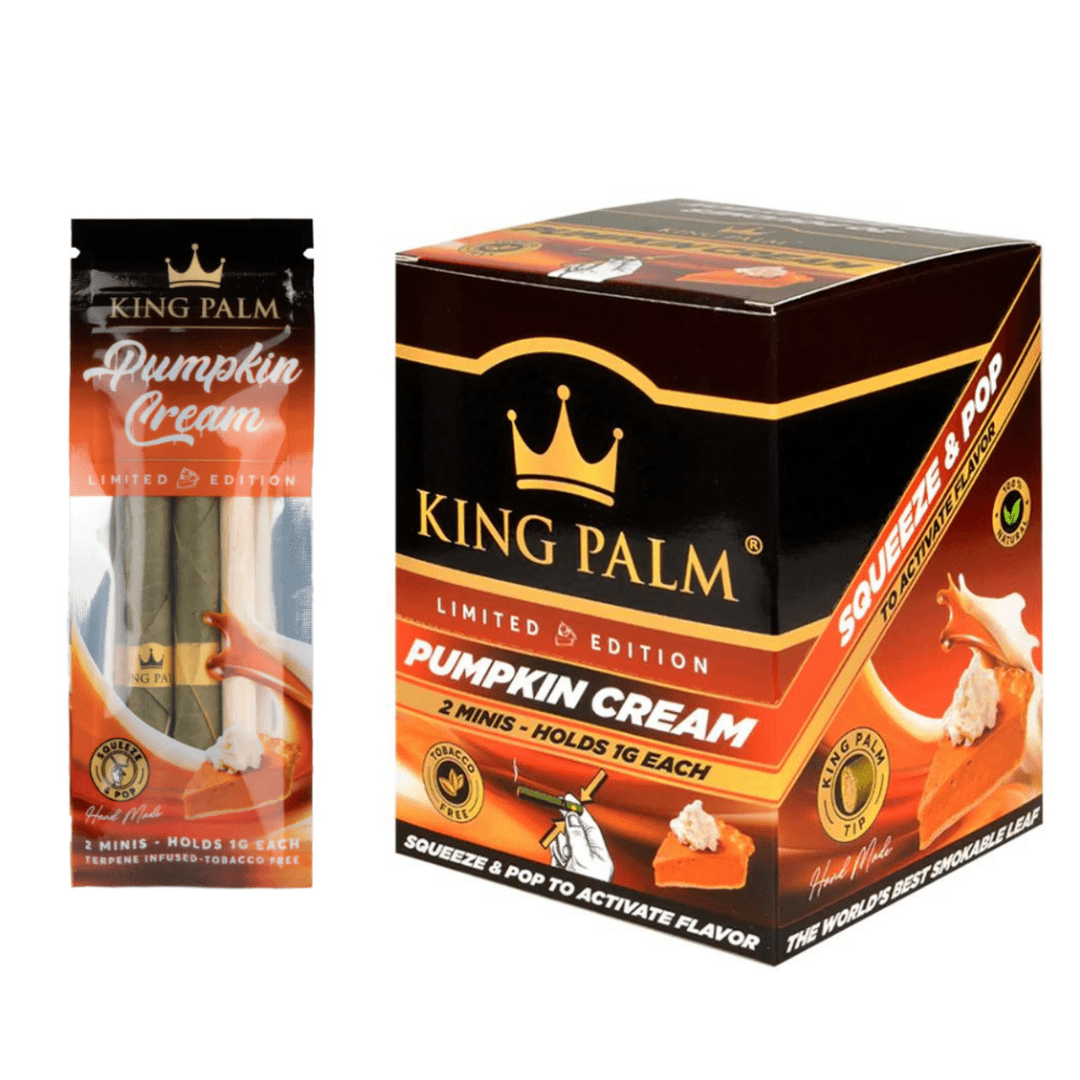 King Palm Mini Pre-Rolls-Pumpkin Cream 2/pkg / Pumpkin Cream Vapexcape Vape and Bong Shop Regina Saskatchewan