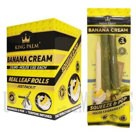 King Palm Slim Pre-Rolls-Banana Banana Cream Vapexcape Vape and Bong Shop Regina Saskatchewan