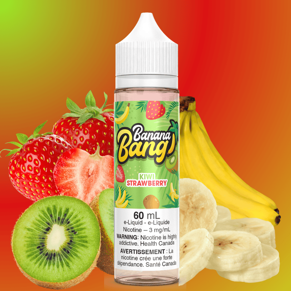Kiwi Strawberry by Banana Bang E-Liquid 0mg / 60ml Vape Superstore  Saskatchewan Canada