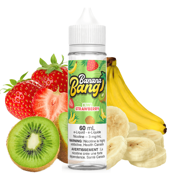 Kiwi Strawberry by Banana Bang E-Liquid 0mg / 60ml Vape Superstore  Saskatchewan Canada