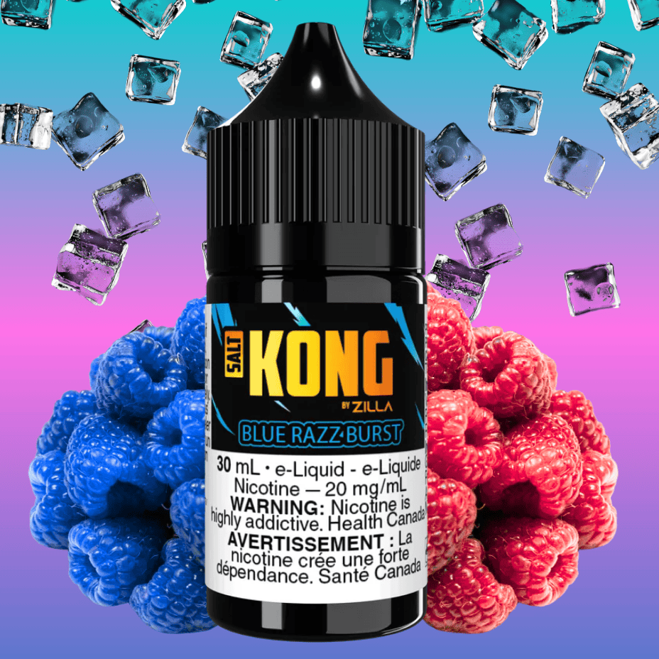 Kong Salt by Zilla-Blue Razz Burst 30mL / 20mg Vape Superstore  Saskatchewan Canada