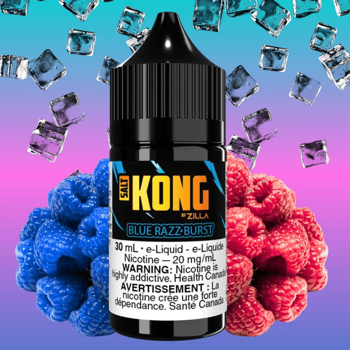 Kong Salt by Zilla-Blue Razz Burst 30mL / 20mg Vape Superstore  Saskatchewan Canada