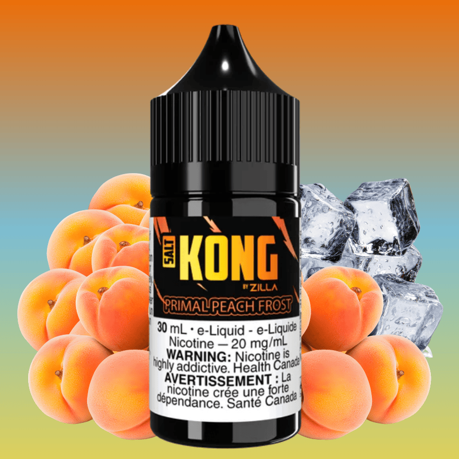 Kong Salt by Zilla-Primal Peach Frost 30mL / 20mg Vape Superstore  Saskatchewan Canada