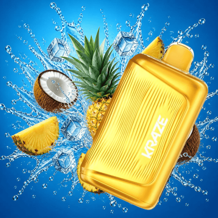 Kraze Giga 150K Disposable Vape - Pina Colada Ice 40mL / 150000 Puffs / 20mg/mL Vape Superstore  Saskatchewan Canada