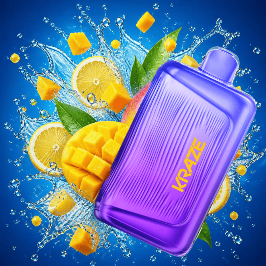 Kraze Giga 150K Disposable Vape - S. Mango G 40mL / 150000 Puffs / 20mg/mL Vape Superstore  Saskatchewan Canada