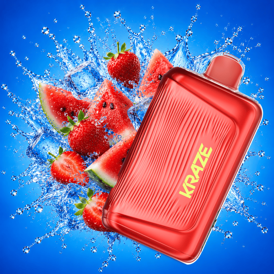 Kraze Giga 150K Disposable Vape - Strawberry Watermelon G Ice Vape Superstore  Saskatchewan Canada