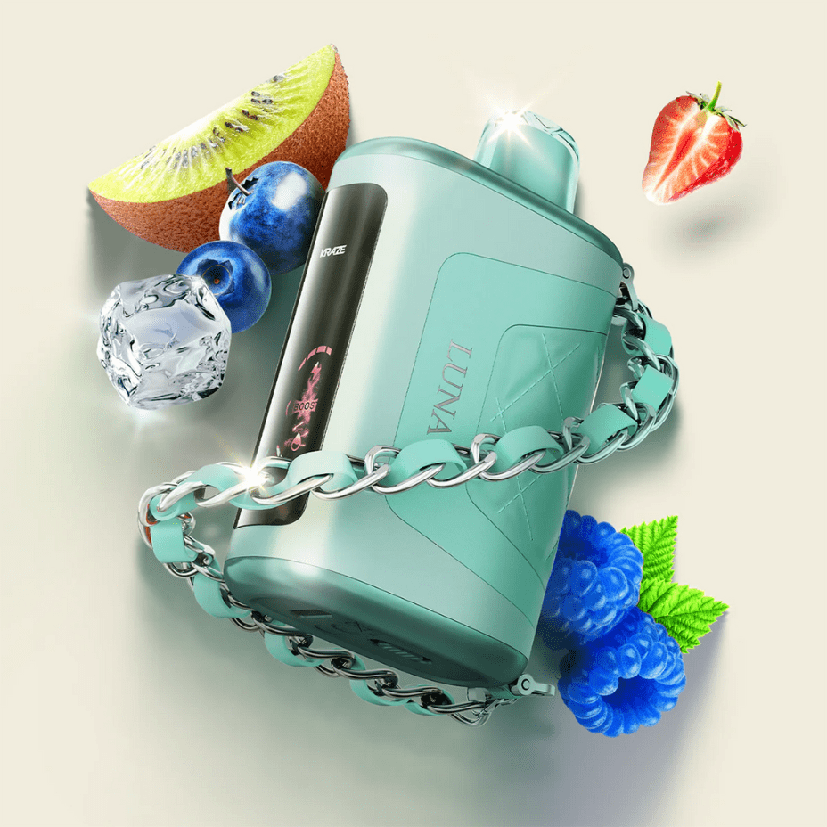 Kraze Luna 42K Disposable Vape-Blue Razz Strawberry Kiwi Ice Vape Superstore  Saskatchewan Canada