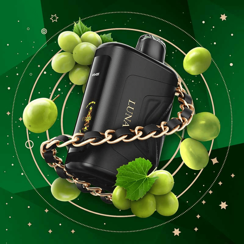 Kraze Luna 42K Disposable Vape-Emerald Green Grape Vape Superstore  Saskatchewan Canada
