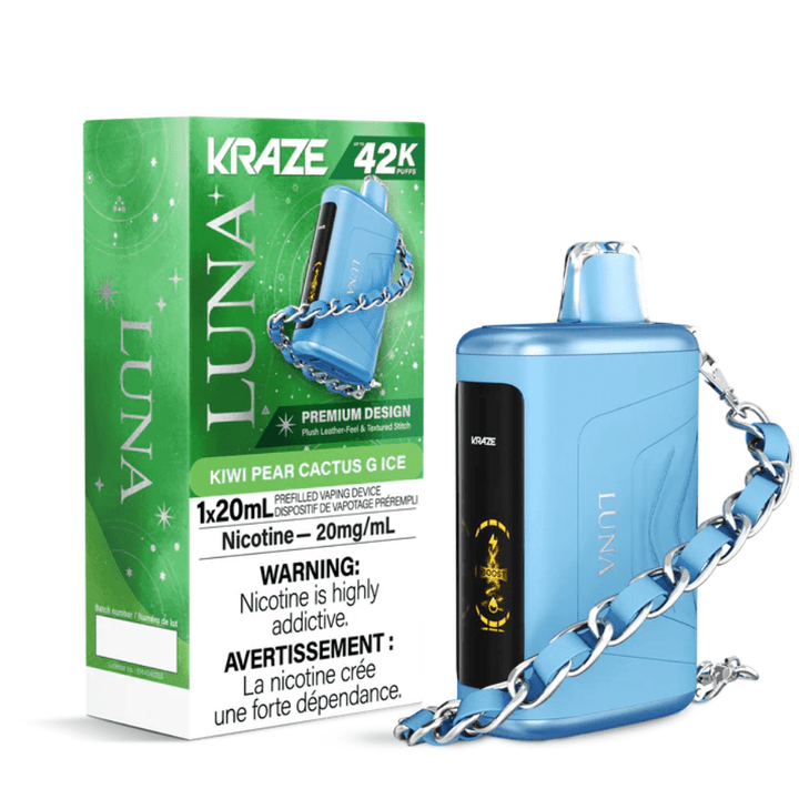 Kraze Luna 42K Disposable Vape-Kiwi Pear Cactus G Ice Vape Superstore  Saskatchewan Canada