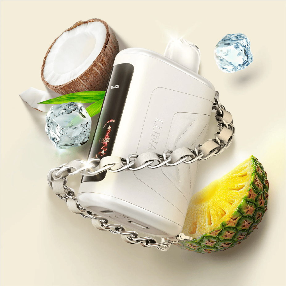 Kraze Luna 42K Disposable Vape-Pristine Pina Colada Ice-Vapexcape, SK  Vapexcape Vape SuperStore-Vape & Bong Shop