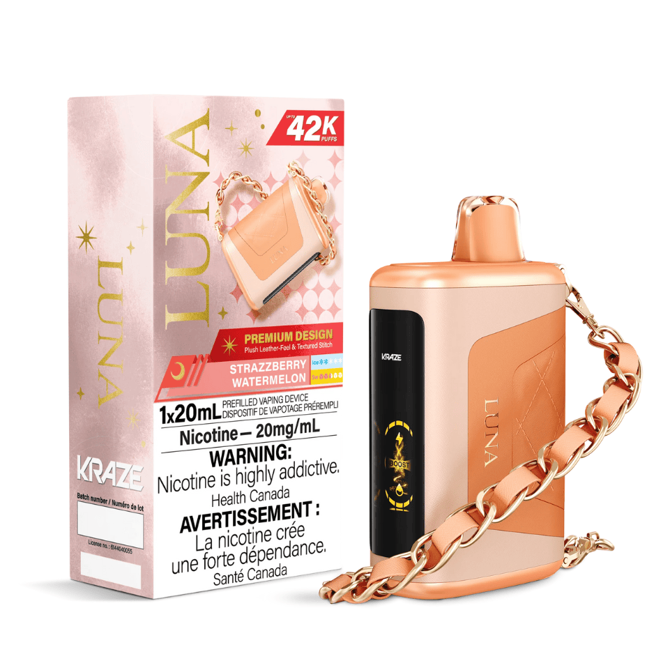 Kraze Luna 42K Disposable Vape - Strazzberry Watermelon 20mg / 42000 Vape Superstore  Saskatchewan Canada