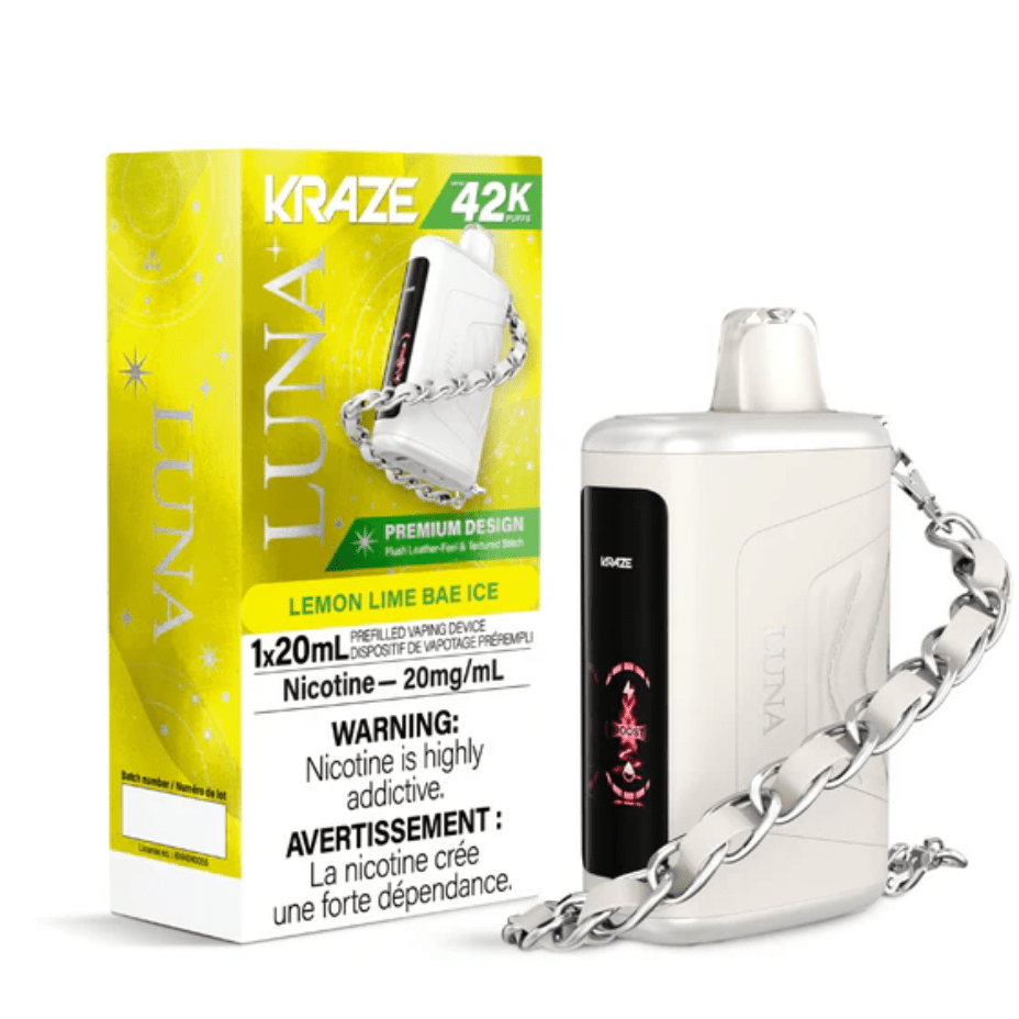 Kraze Luna 42K Disposable Vape-Topaz Banana Ice Vape Superstore  Saskatchewan Canada