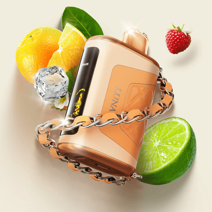 Kraze Luna Disposable Vape-Opal Orange Razz Lime Ice Vapexcape Vape and Bong Shop Regina Saskatchewan