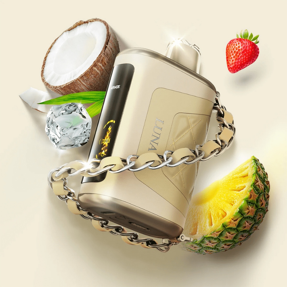 Kraze Luna Disposable Vape-Summer Strawberry Pina Colada Ice Vapexcape Vape and Bong Shop Regina Saskatchewan