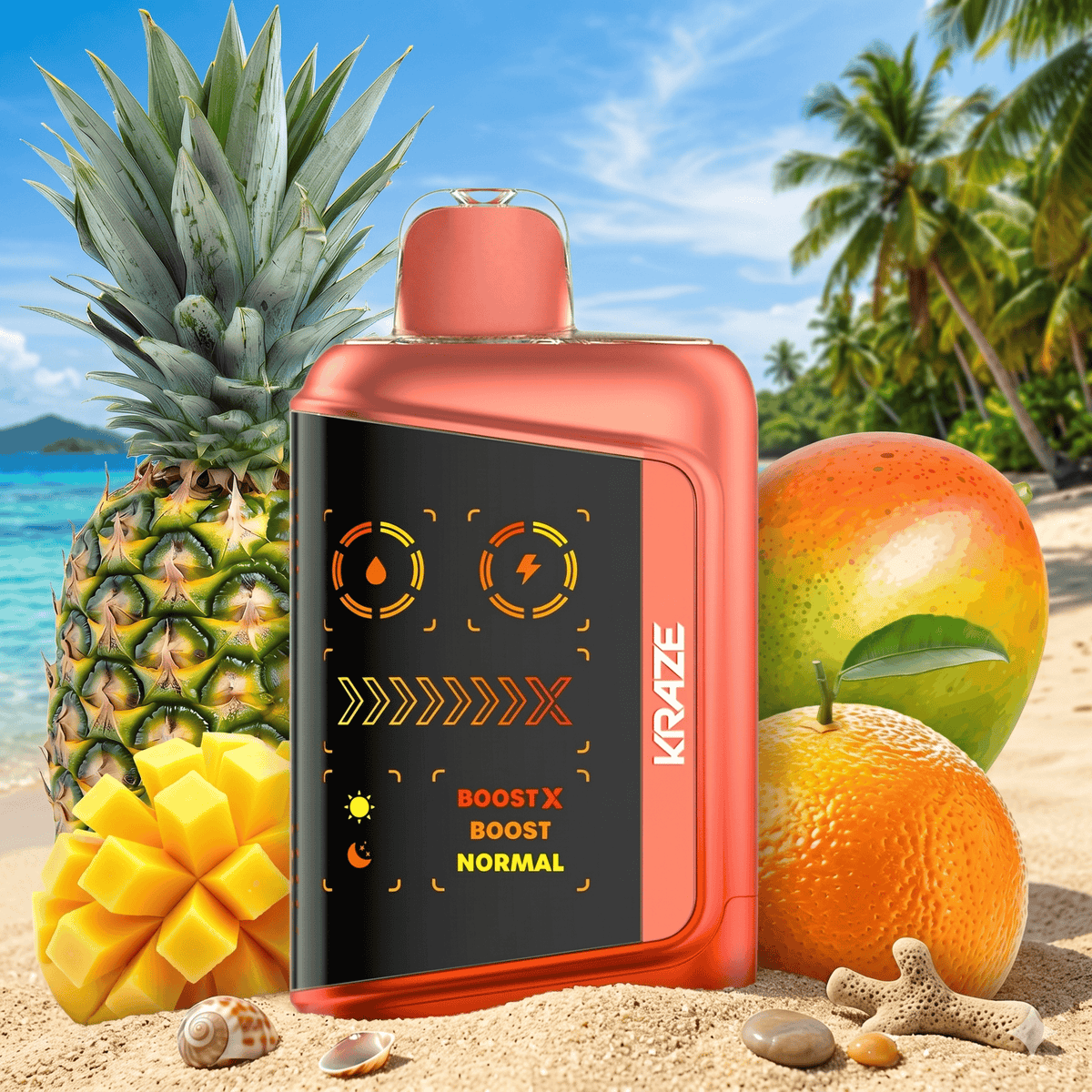 Kraze Mega X 48K Disposable Vape - Tropical KO Iced 20mL / 48000 Puffs / 20mg Vape Superstore  Saskatchewan Canada