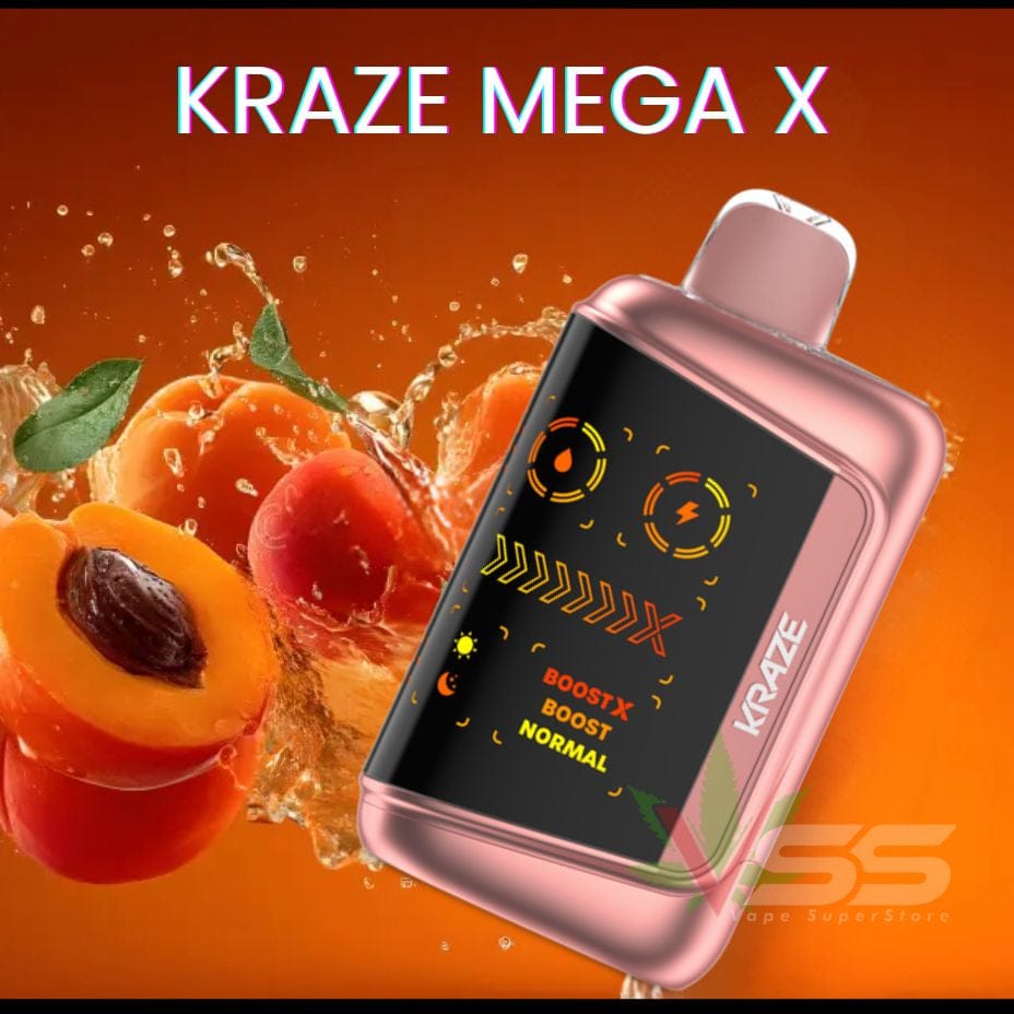 Kraze Mega X 48K Disposable Vape - Juicy Peach Ice in Saskatchewan Vapexcape Vape SuperStore-Vape & Bong Shop Kraze Mega X 48K Disposable Vape - Juicy Peach Ice in Saskatchewan Vapexcape Vape SuperStore-Vape & Bong Shop