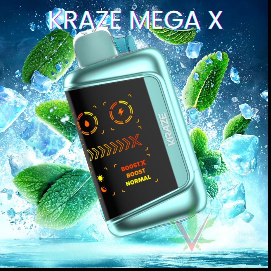 Kraze Mega X 48K - Mighty Mint CG Ice Vape Superstore  Saskatchewan Canada