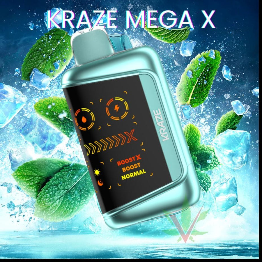 Kraze Mega X 48K - Mighty Mint CG Ice Vape Superstore  Saskatchewan Canada