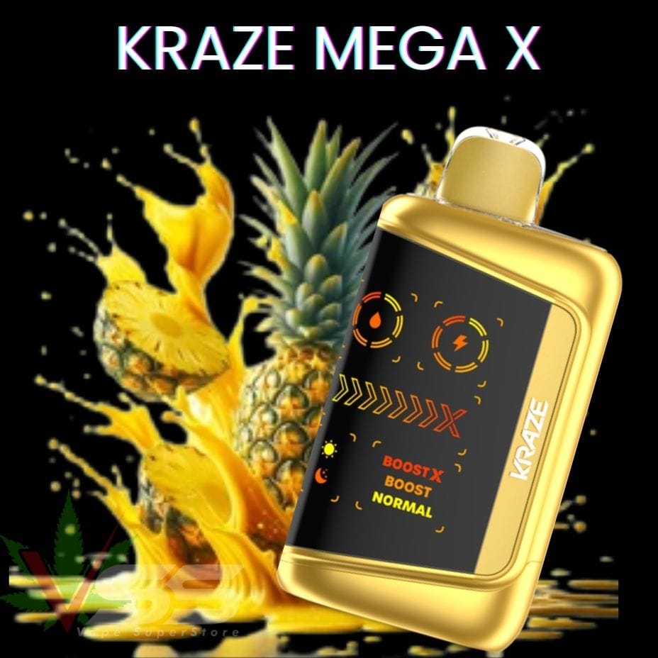 Kraze Mega X 48K - Tangy Pineapple Ice Vape Superstore  Saskatchewan Canada