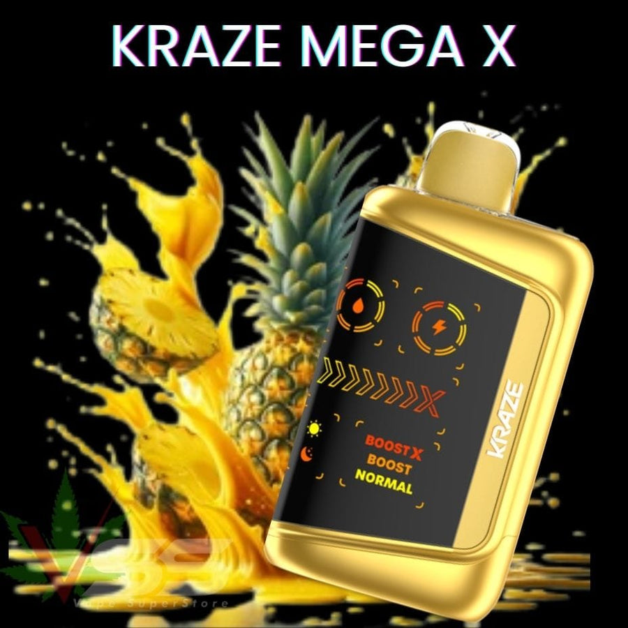 Kraze Mega X 48K - Tangy Pineapple Ice Vape Superstore  Saskatchewan Canada