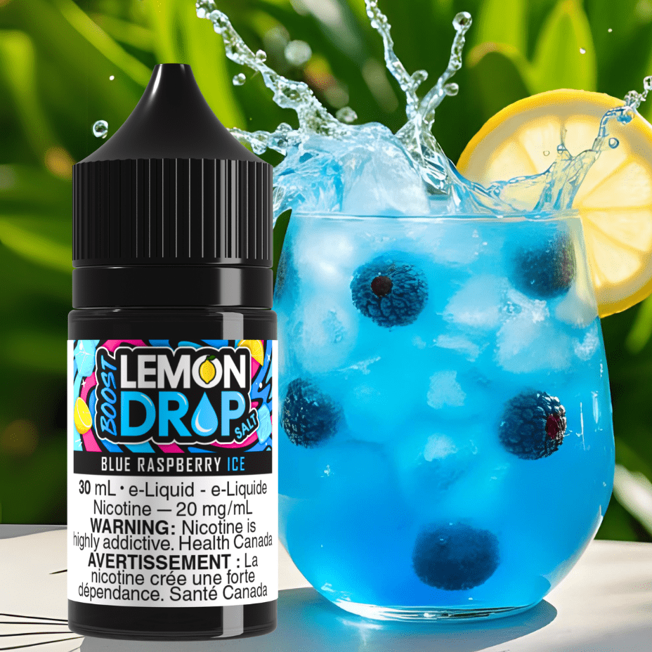 Lemon Drop Boost Salt - Blue Raspberry Ice Vape Superstore  Saskatchewan Canada