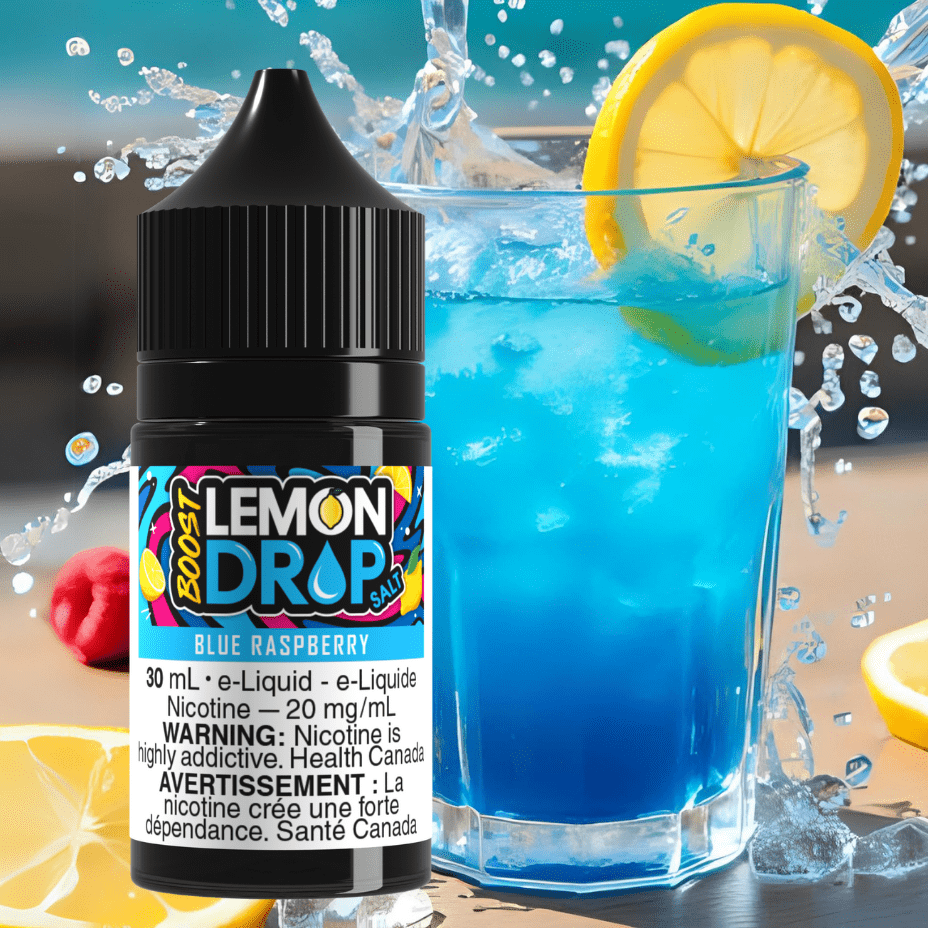 Lemon Drop Boost Salt - Blue Raspberry Vape Superstore  Saskatchewan Canada