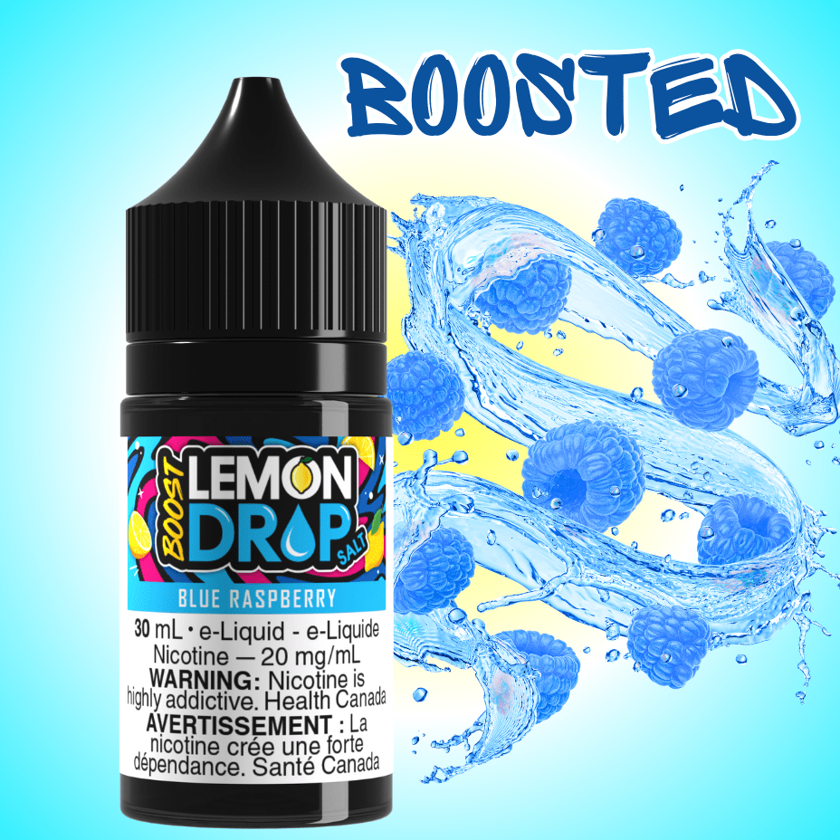 Lemon Drop Boost Salt - Blue Raspberry Vapexcape Vape and Bong Shop Regina Saskatchewan