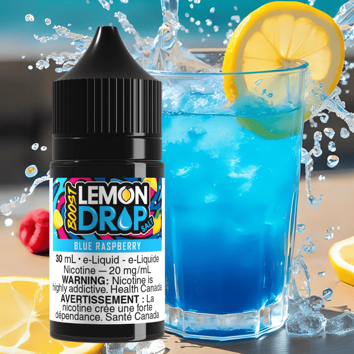 Lemon Drop Boost Salt - Blue Raspberry Vapexcape Vape and Bong Shop Regina Saskatchewan