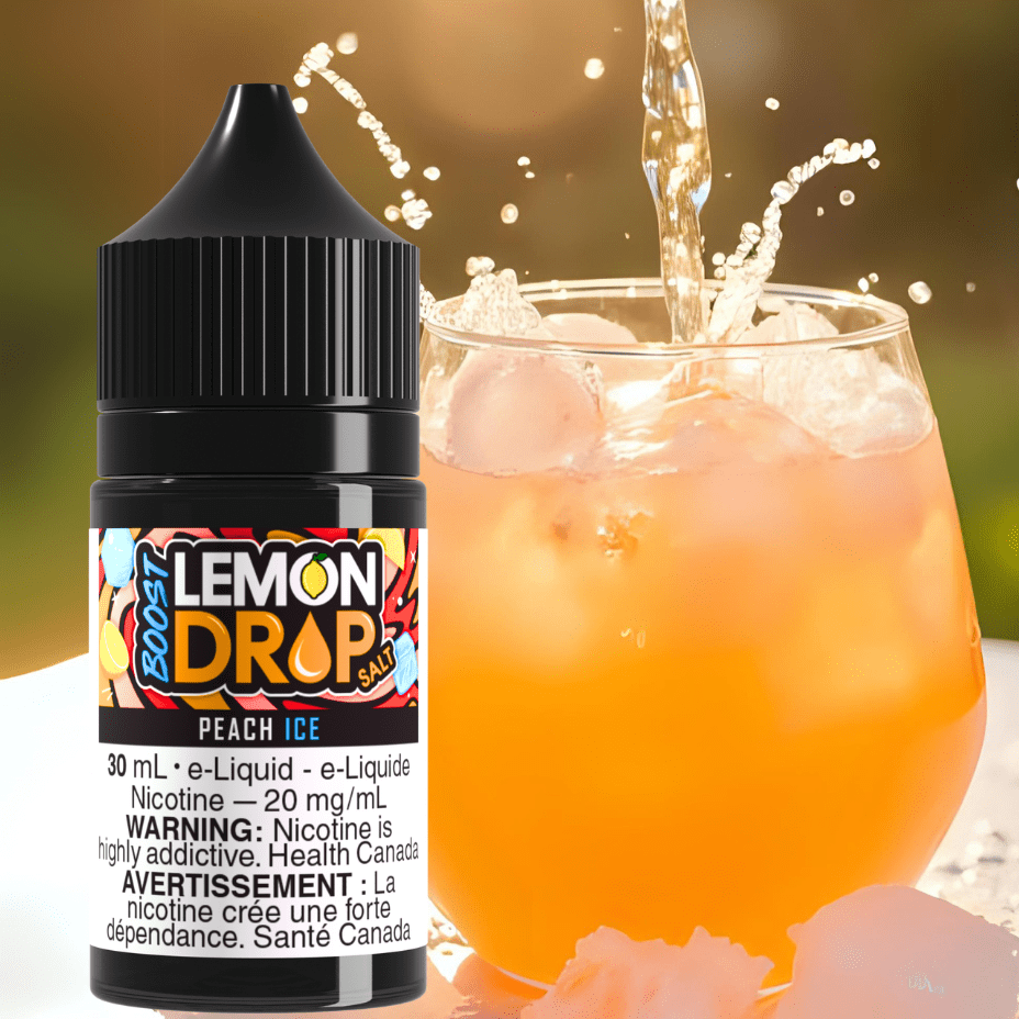 Lemon Drop Boost Salt Nic 30ml-Peach Ice in Regina Canada Vapexcape ...