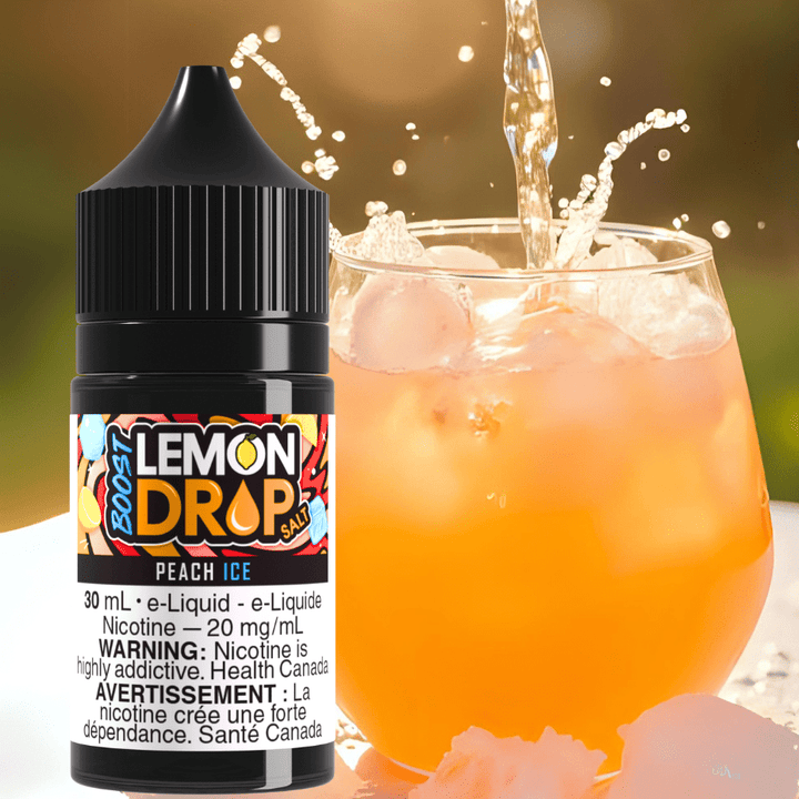 Lemon Drop Boost Salt Nic 30ml-Peach Ice Vape Superstore  Saskatchewan Canada