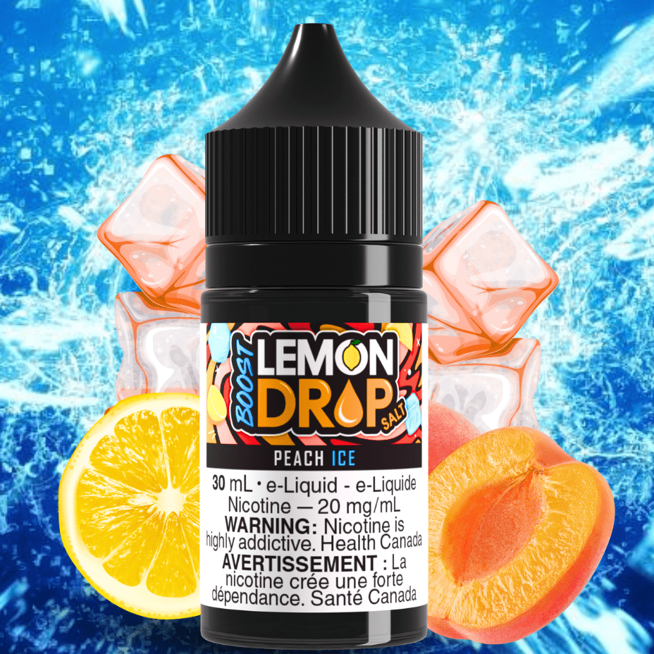 Lemon Drop Boost Salt Nic 30ml-Peach Ice Vape Superstore  Saskatchewan Canada