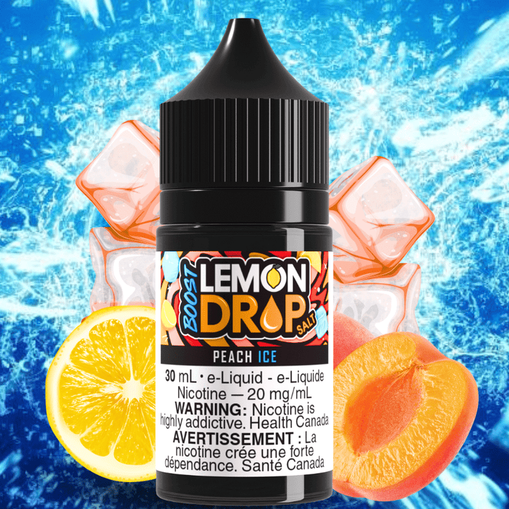 Lemon Drop Boost Salt Nic 30ml-Peach Ice Vape Superstore  Saskatchewan Canada
