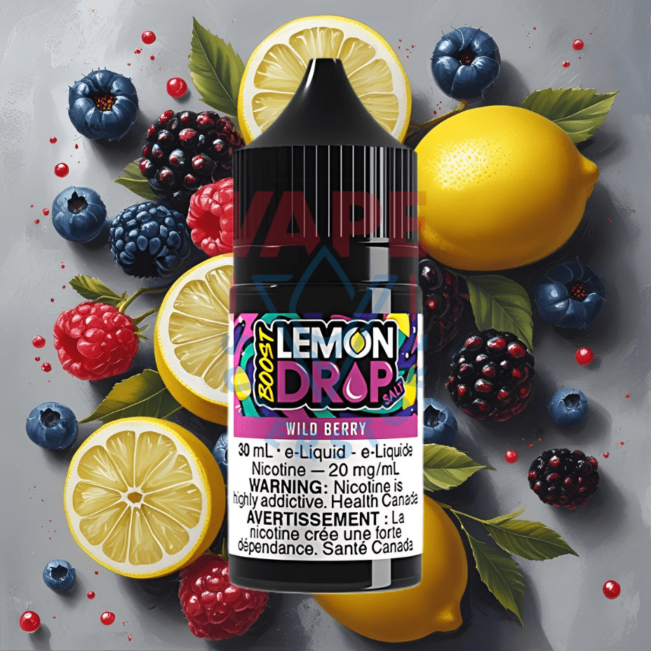 Lemon Drop Boost Salt Nic 30ml - Wild Berry Vape Superstore  Saskatchewan Canada