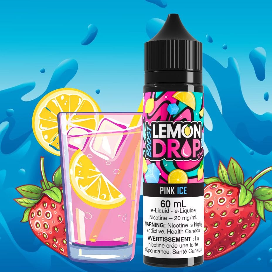 Lemon Drop Boost Salt Nic 60ml - Pink Ice 60mL / 20mg Vape Superstore  Saskatchewan Canada