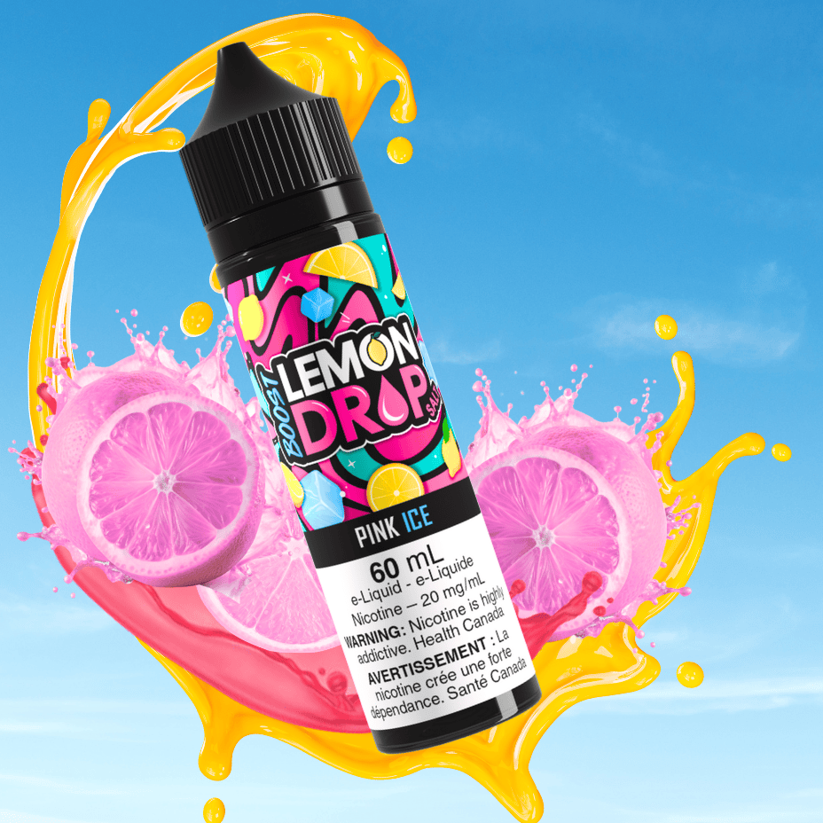 Lemon Drop Boost Salt Nic 60ml - Pink Vape Superstore  Saskatchewan Canada