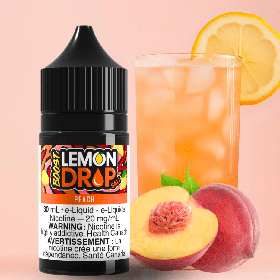 Lemon Drop Boost Salt - Peach Vapexcape Vape and Bong Shop Regina Saskatchewan
