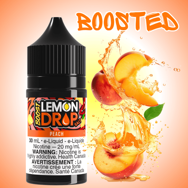 Lemon Drop Boost Salt - Peach Vapexcape Vape and Bong Shop Regina Saskatchewan