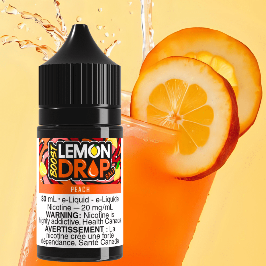 Lemon Drop Boost Salt - Peach Vapexcape Vape and Bong Shop Regina Saskatchewan