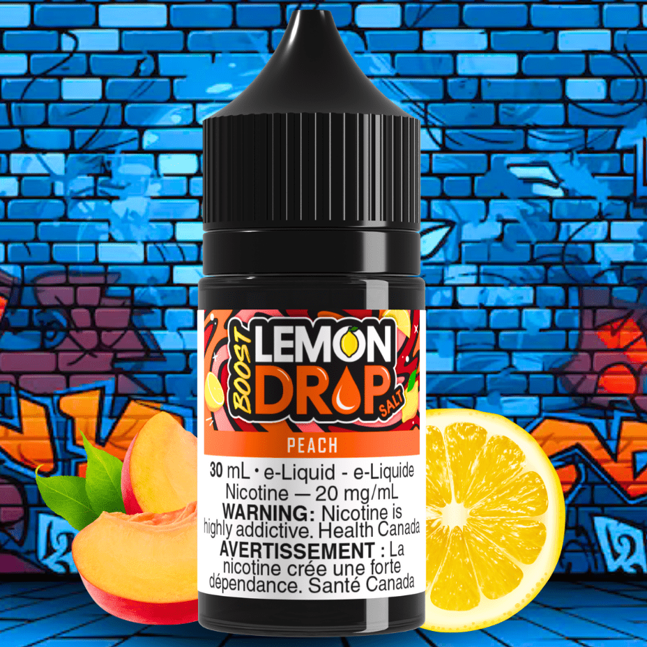 Lemon Drop Boost Salt - Peach Vapexcape Vape and Bong Shop Regina Saskatchewan