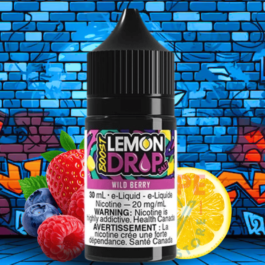 Lemon Drop Boost Salt - Wild Berry Vape Superstore  Saskatchewan Canada