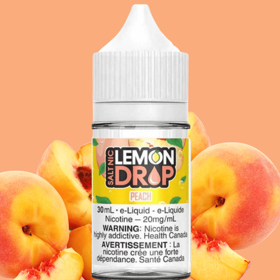 Lemon Drop Salt Nic 30ml-Peach 12mg Vapexcape Vape and Bong Shop Regina Saskatchewan