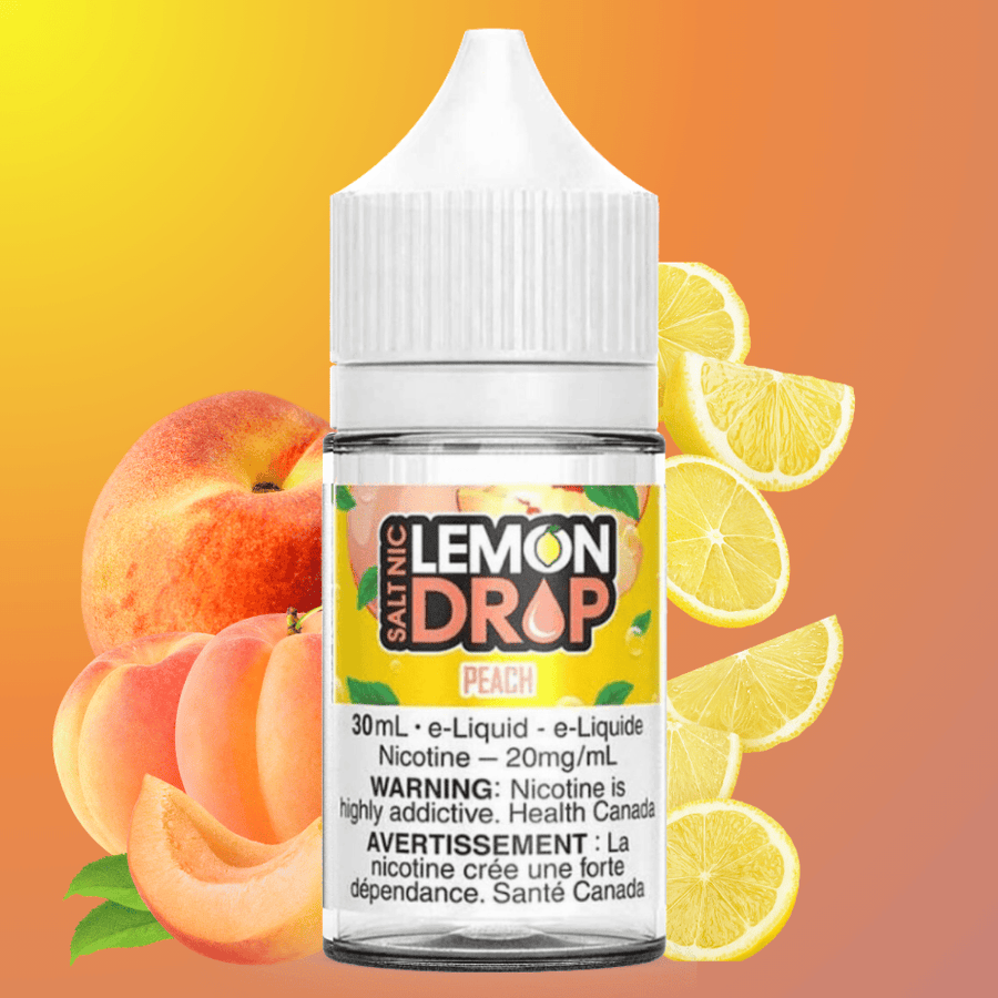 Lemon Drop Salt Nic 30ml-Peach 30mL / 12mg Vape Superstore  Saskatchewan Canada