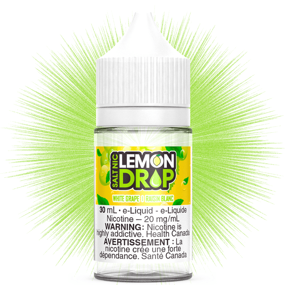 Lemon Drop Salt - White Grape 30ml Vape Superstore  Saskatchewan Canada