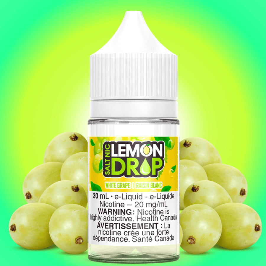Lemon Drop Salt - White Grape 30ml Vape Superstore  Saskatchewan Canada