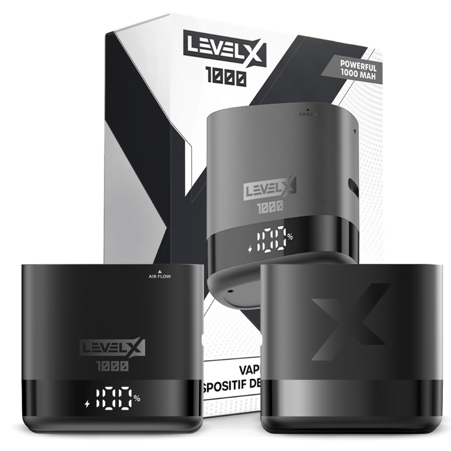 Level X Battery-1000 mAh 1000mAh / Metallic Black Vape Superstore  Saskatchewan Canada