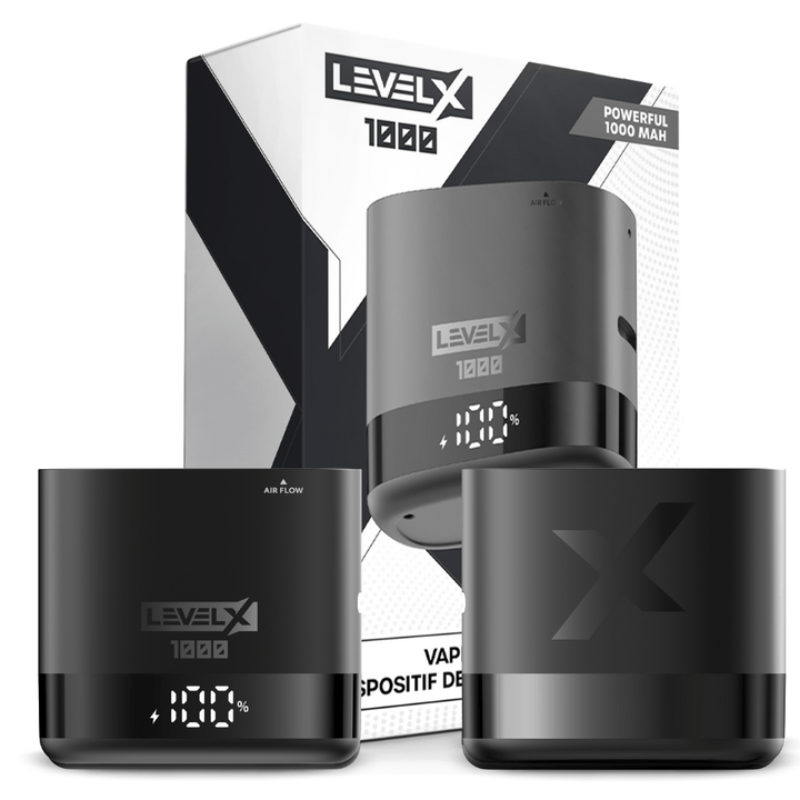 Level X Essential Pod System Device Kit-1000mAh 1000mAh / Metallic Black Vapexcape Vape and Bong Shop Regina Saskatchewan