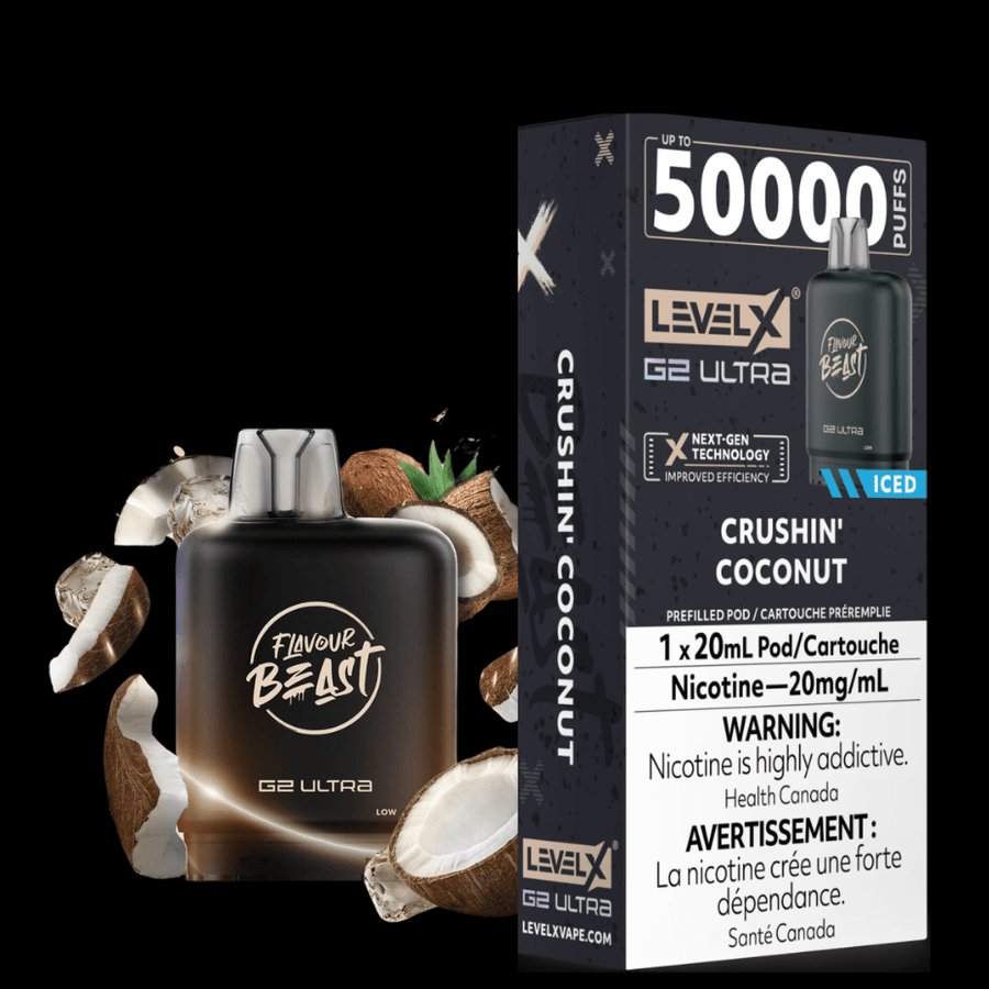 Level X G2 Ultra Flavour Beast Pod 50k-Crushin Coconut Vapexcape Vape and Bong Shop Regina Saskatchewan