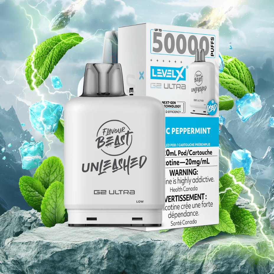 Level X G2 Ultra Flavour Beast Pod 50k-Epic Peppermint 50000 Puffs / 20mg Vape Superstore  Saskatchewan Canada
