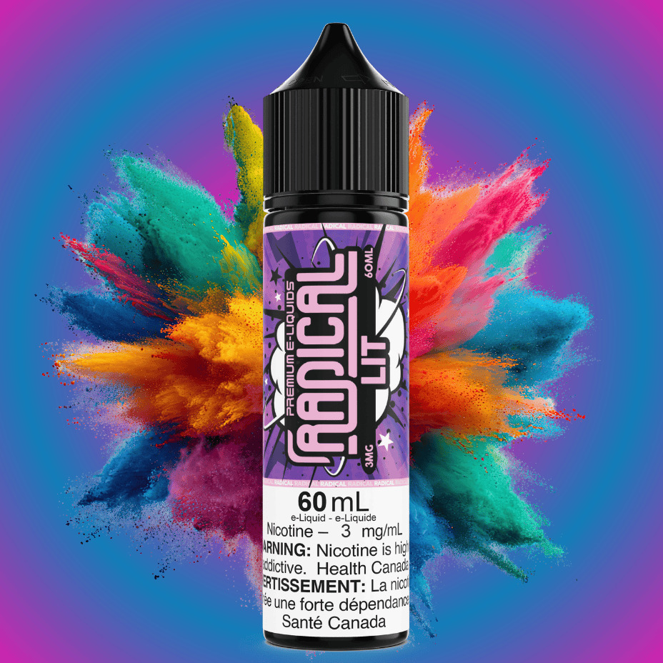 Lit by Radical E-liquid 60ml / 3mg Vape Superstore  Saskatchewan Canada